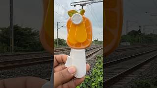 🚂TRAIN VS FRUIT 🍇 FAN train crush [upl. by Maxy]