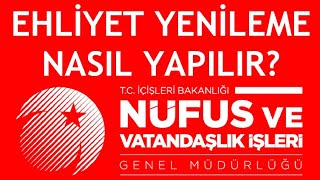 Nüfus Müdürlüğü Ehliyet Yenileme Nasıl Yapılır [upl. by Yim265]