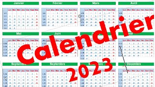 Calendrier 2023 [upl. by Starks967]