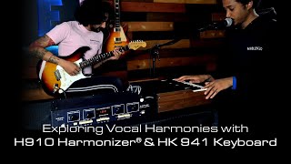 Exploring Vocal Harmonies with Original H910 Harmonizer amp HK 941 Keyboard [upl. by Ahsyekal36]