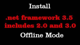 Install net framework 35 includes 20 and 30 in offline mode  In Nepali [upl. by Malsi574]