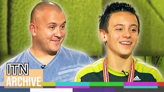 13YearOld Tom Daley Interviewed with Dad Ahead of Beijing Olympics 2008 [upl. by Calesta]