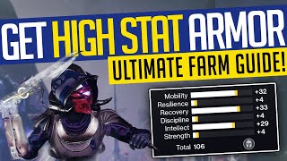 Destiny 2  Get HIGH STAT Armor SOLO Ultimate Farm Guide  Witch Queen [upl. by Ofori]