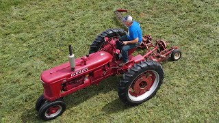 Cutting Hay with the Farmall H and Sickle Bar Mower [upl. by Airod]