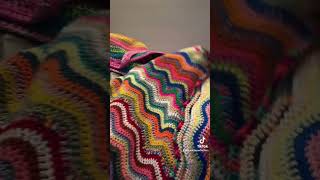 Chevron blanket update crochet chevronstitch crochetblanket [upl. by Wolfort]