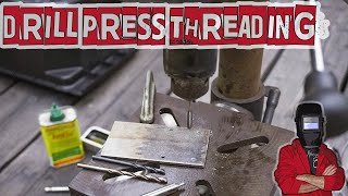 Easy Way To Tap Threads With a Drill Press [upl. by Bradman]