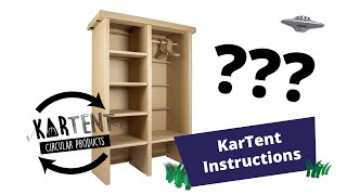 KarTent Instructions  Garderobe Kast [upl. by Ulrika]