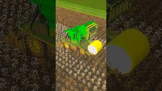 Massive Cotton Harvest in fs 22 fs22 fs22gameplay cotton harvesting [upl. by Cassiani]