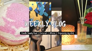 Weekly Vlog  Candle Supply Haul  Coricraft  home  Organizing my shelf Life in my 40yearsold [upl. by Charpentier]