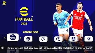 eFootball Pes 2023 PPSSPP Android Offline Bendezu Full Update UEL Camera PS5 Graphics HD [upl. by Tterag377]