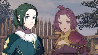 Linhardt trying to persuade Bernadetta Recruit amp Unique Battle Dialogue [upl. by Rattan]