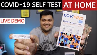 Covifind antigen self test kit  Rapid Test Kit How to Use  Covifind Test kit demo  Hindi [upl. by Mungovan744]