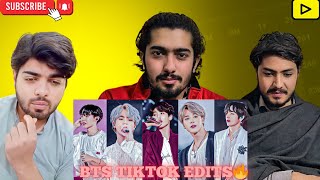 PAKISTANI REACT ON BTS Tik tokinsta reels videos 🥵Mix videos bts compilation  HK REACTION [upl. by Ecyrb]