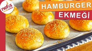 Evde Hamburger Ekmeği Tarifi  Tüm Aşamaları ile 🍔 [upl. by Weasner84]