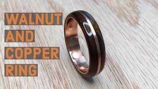 Creating a Walnut and Copper Bentwood Ring [upl. by Pevzner]