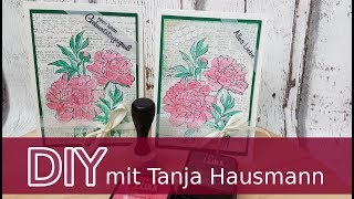 Schöne Geburtstagskarten mit Rosen einfach basteln  Kartenbasteln cardmaking Tutorial  deutsch [upl. by Ennaj]