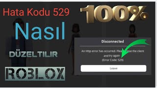 Roblox Hata Kodu 529 nasıl düzeltilir Robloxta hata kodu 529 kodunu düzeltin [upl. by Earized406]