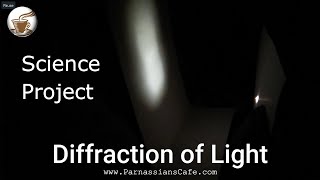 Diffraction of light  Science Experiment  Easy science projects [upl. by Sewoll956]