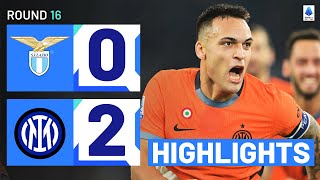 LAZIOINTER 02  HIGHLIGHTS  Inter continue unbeaten run  Serie A 202324 [upl. by Erreip966]