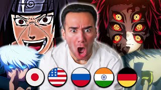 The Best Anime Moments In Different Languages [upl. by Wallis429]