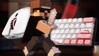 8 Minutes Bedwars ASMR Keyboard amp Mouse Sounds  Hypixel Bedwars [upl. by Ayeka]