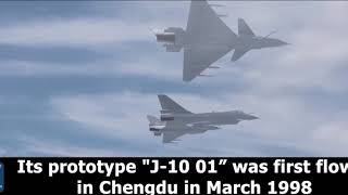 Best moments of Chinas J10 fighter jet since its 1st flight in 1998 [upl. by Rimidalb921]