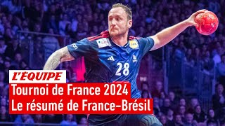 Handball  Avant lEuro la France remporte son duel face au Brésil [upl. by Gwenore]