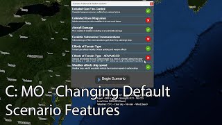 C MO  Changing Default Scenario Features [upl. by Sanoj]