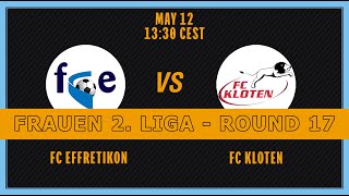 FRAUEN 2 LIGA Tour 17 FC Effretikon  FC Kloten [upl. by Bosson]