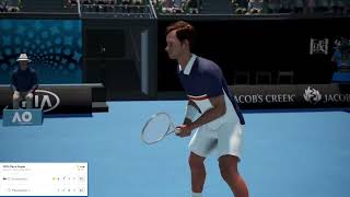 AO Tennis 2 Career Mode Episode 1  PRVI VELIKI TURNIR U KARIJERI ATP 500  Gameplay [upl. by Elsilrac]