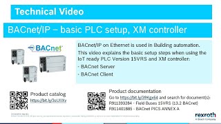 BACnetIP – basic PLC setup XM controller [upl. by Ynwat145]