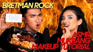 BRETMAN ROCK  ASMR Mukbang Makeup Tutorial  Shay Mitchell [upl. by Eyaf]