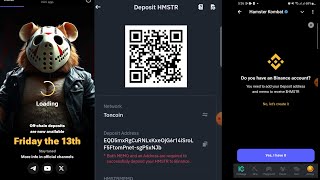 How to Add HMSTR Token Deposit Address in Hamster Kombat  Binance Users [upl. by Spindell496]