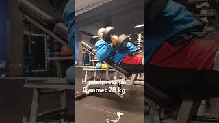 Hantelpress på Gymmet 28 kg [upl. by Dhu]