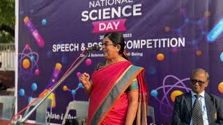 National science day  speaker Dr Prema Gaikwad  Spicer school 202223 [upl. by Zerelda]