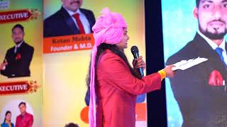 Juncture Marketing Best Anchoring by Kusum Singh 17042022 3rd Anniversary Program at Surat [upl. by Hallam747]