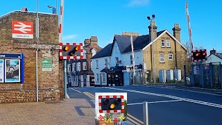 Addlestone Level Crossing Surrey [upl. by Idnic]