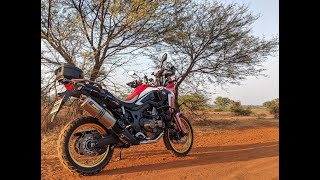 Africa twin with Akrapovic Exhaust Pure ride sound [upl. by Notsuh394]