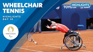 🎾 Wheelchair Tennis Highlights  Day 10  Paris 2024 Paralympic Games [upl. by Ocihc]