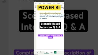 Power BI Interview Questions and Answers Scenario Based Interview Questions powerbi [upl. by Akelam]