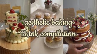 Aesthetic Baking with links  TikTok Compilation [upl. by Ahsinroc939]