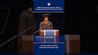 Wharton EMBA Graduation Speech – Student Shravani Sadineni on Executive MBA Programs Impact [upl. by Atnamas814]