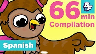 Learn Spanish beginner BASHO amp FRIENDS compilation [upl. by Bonis799]