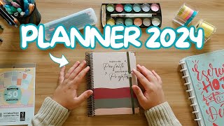 MEU PLANNER 2024  O MELHOR PLANNER DO MUNDO  PLANNER DE ESTUDOS E TRABALHO [upl. by Enelam]