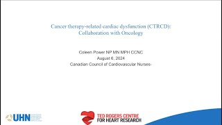 Cancer therapyrelated cardiac dysfunction Collaboration with Oncology [upl. by Netsruk666]