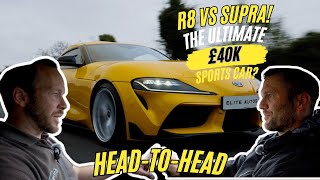 The ULTIMATE £40k Sports Car R8 vs 460bhp Modified Supra Go HeadToHead [upl. by Hyacinth967]