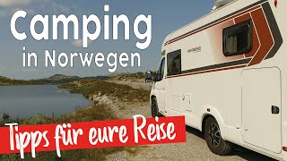 Tipps Camping in Norwegen – Anreise Einkaufen Stellplätze  Roadtrip mit Wohnmobil [upl. by Seaden368]