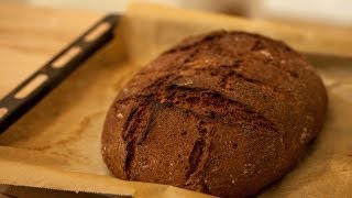 Bauernbrot selber backen  Vollkornbrot  Bauernbrot  gesund lecker bio und einfach zubereitet [upl. by Frye568]