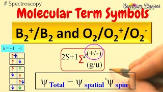 B2 B2O2 O2 O2 Molecular Term Symbol for Equivalent electrons Symm amp Asymm Wave functions [upl. by Essam]