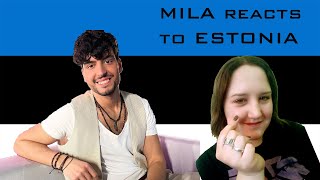 ESTONIA Eurovision 2022 Reaction Stefan  Hope  Mila Reacts to Eurovision [upl. by Ron]